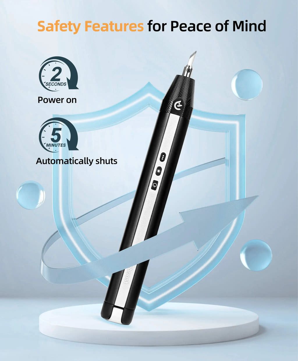 Cordless Ultrasonic Cutter 40KHz Precision Craft Tool for Acrylic Leather Model and More Creative Craft Tool