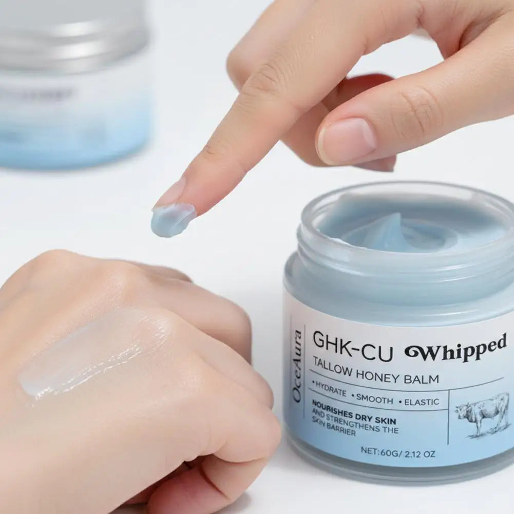 Copper Peptides GHK-Cu Beef Tallow Copper Peptide Face Cream 4% Peptides for Skin Firmness Deep Hydration Daily Facial Moistur