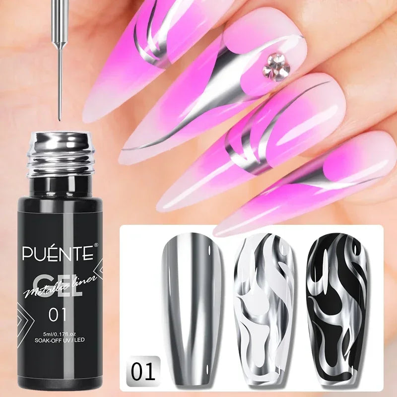 Cat Eye Magnetic Gel Polish 7.5ml - Professional Long-Lasting Nail Art Permanent Makeup Machines 5ml Metallic liner 1
