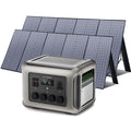Portable Solar Power Station 2500W with 800W Foldable Solar Panel R2500 with 2X400W Tidesmit