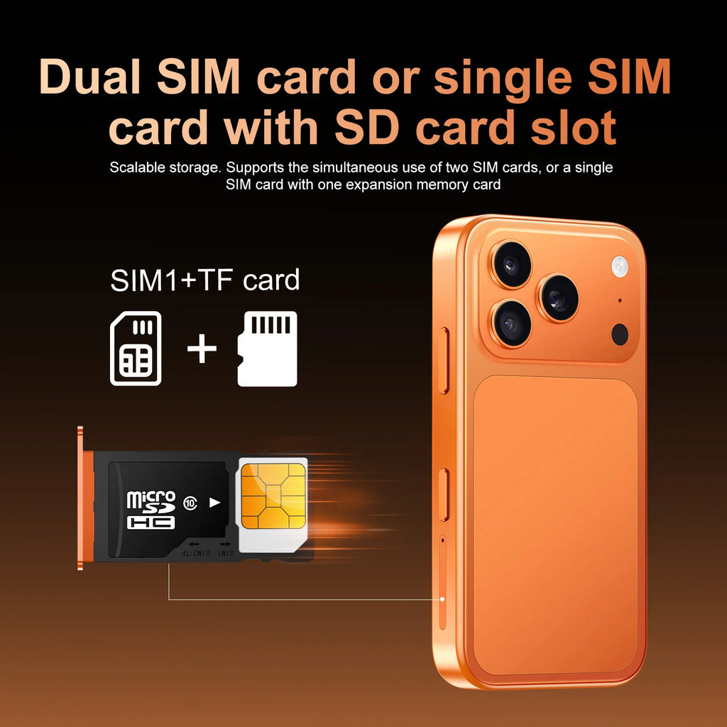 IVMI 17 mini 2GB RAM 16GB ROM Smartphones Android 8.1 Dual SIM 4.0"Display WIFI Bluetooth Play Store 3G Small Mobile Phone