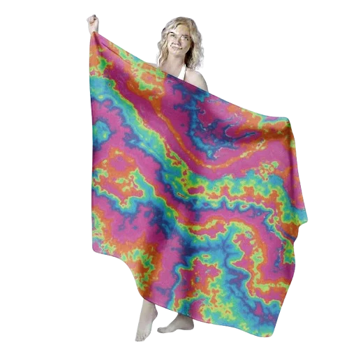 Luxury Silk/Cotton Belly Dance Veil Scarf Handmade Gradual Ombre Color Women's Adult Performance Practice Wear In-Stock Custom
