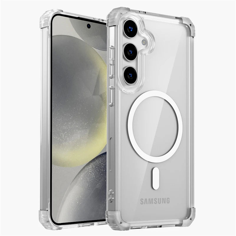 Samsung Galaxy S25 Ultra Magnetic Case | Shockproof Clear Cover Tidesmit