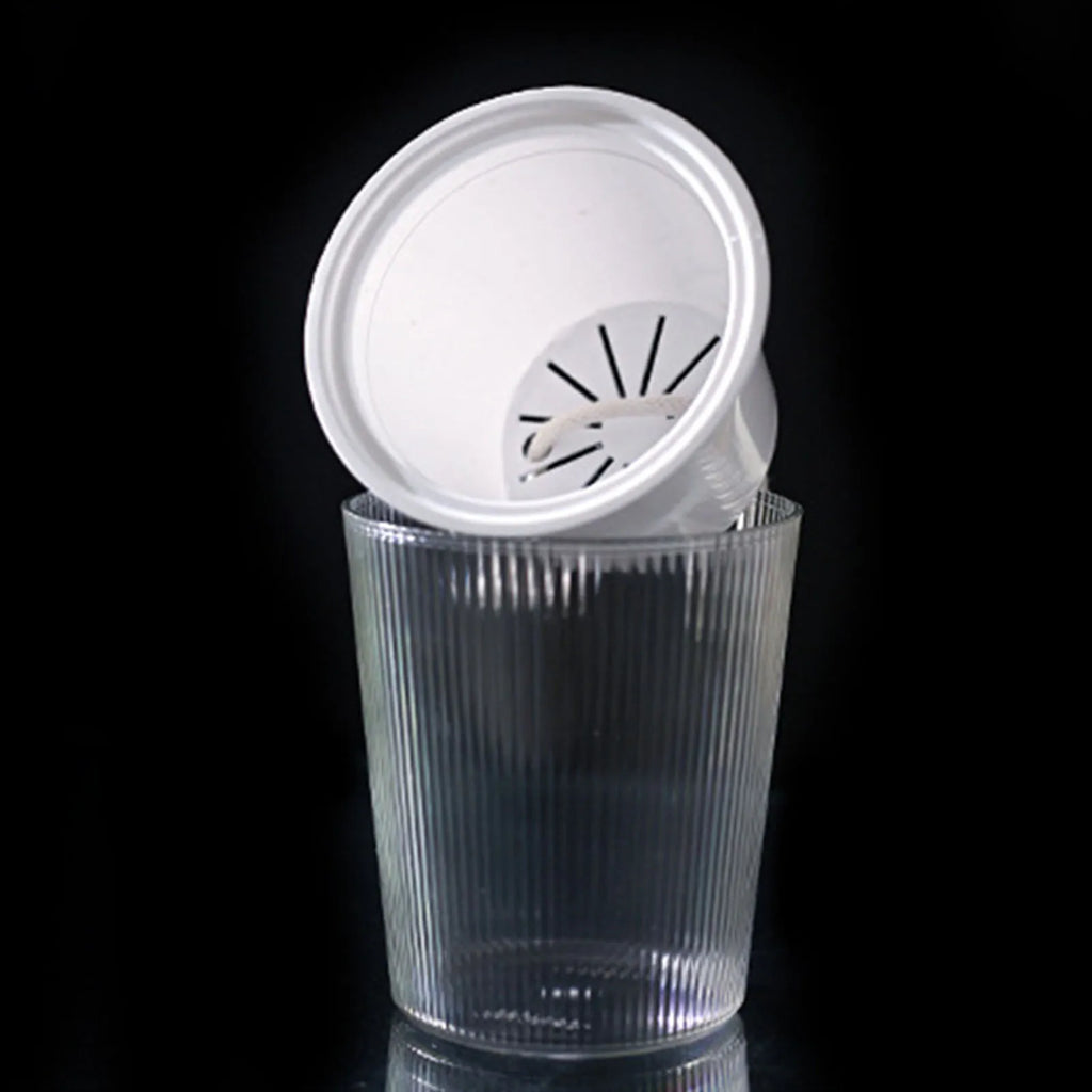 Clear Self Watering Planters Pots Household Anti Rot Self-Watering Planters for Living Room Plants Flowers Gardening Accessory