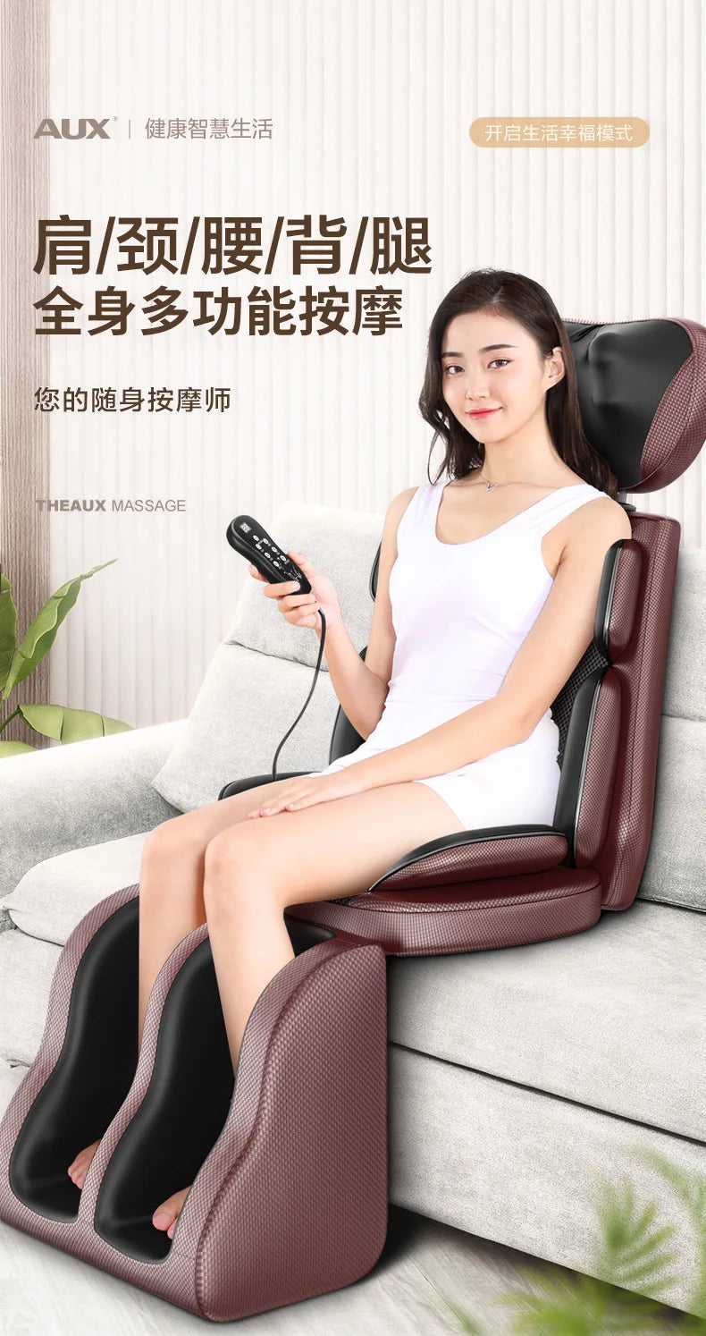 Electric Massager Full Body Cushion with Heat Therapy - Tidesmit Back Massage Instrument Tidesmit
