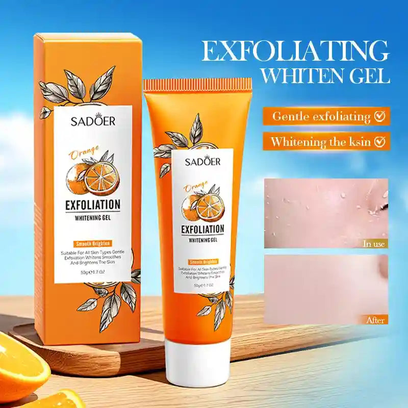 Orange Exfoliating Gel Facial Scrub for Pore and Blackhead Care Scrubs Treatments Tidesmit