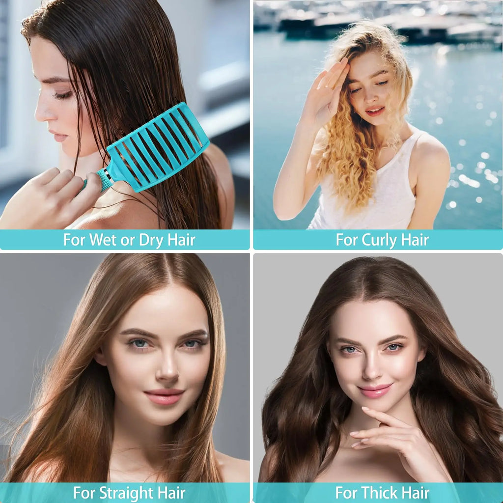 Massage Hair Comb for Scalp Care & Detangling - Tidesmit Gold Edition Massage Chairs Tidesmit