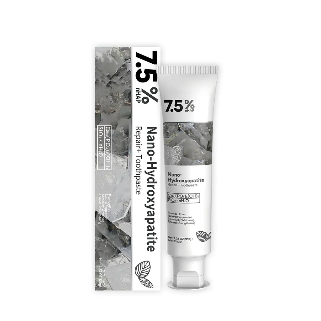 Tidesmit nano hydroxyapatite fluoride-free toothpaste for enamel repair and teeth whitening