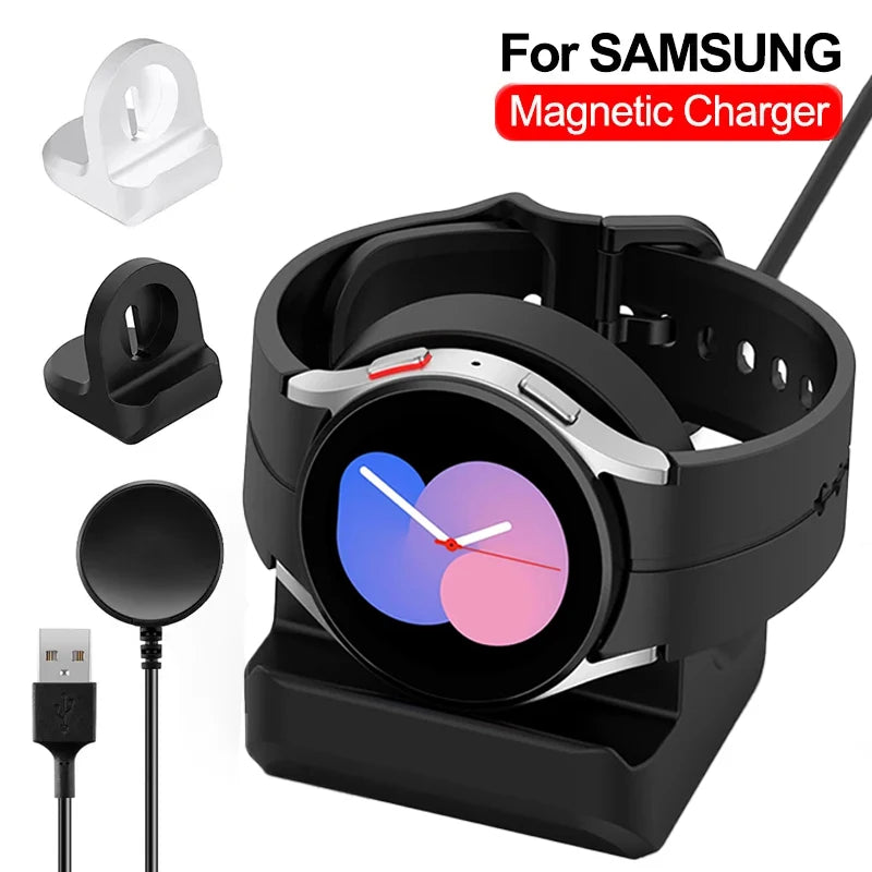 Samsung Galaxy Watch Charger Cable – Magnetic Dock Stand (1m) Tidesmit