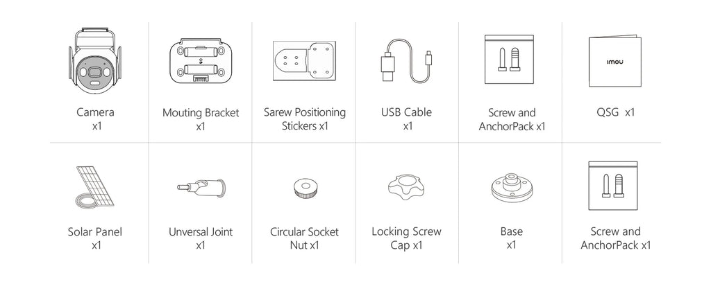 IMOU 4G Sim Solar Camera AOV PT 5MP Security Camera WiFi 360° PTZ Outdoor Camera Human Auto Tracking Battery Surveillance Camera