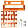 Adjustable Hinge Routing Jig Invisible Door Hinge Mortising Template Precision Woodworking Locator for Door Hinge Installation