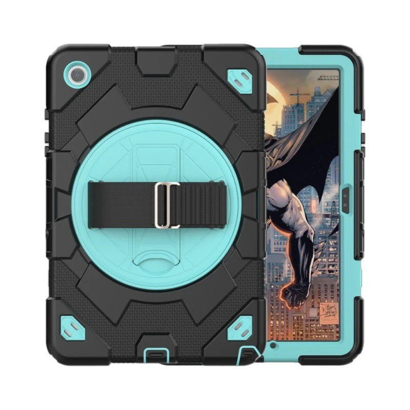 Samsung Galaxy Tab A9 Plus Case with 360 Rotating Stand and Strap Tidesmit