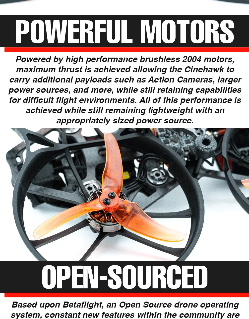 Cinehawk 3.5 Inch 4K FPV Drone with O3 Air Unit - Professional BNF System Tidesmit