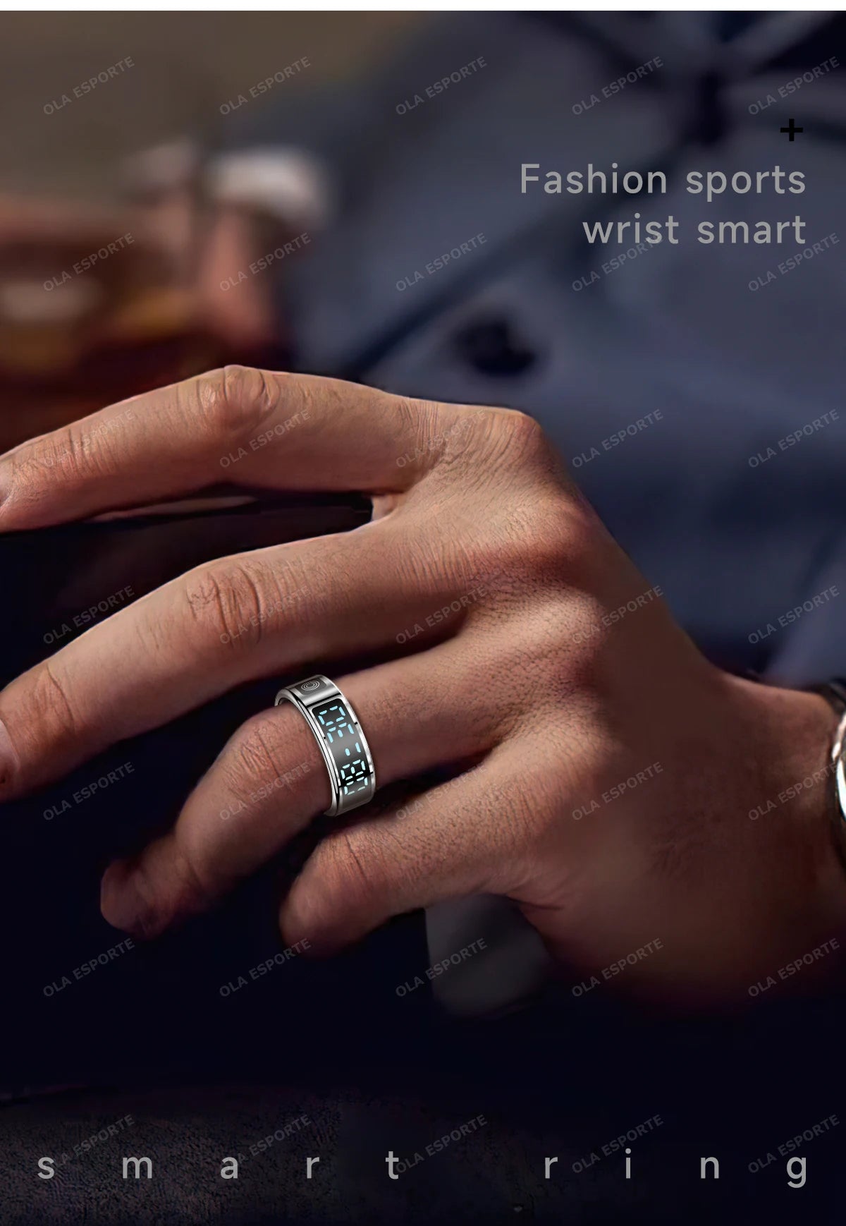Smart Health Ring with Biometric Heart Rate and Blood Oxygen Tracking Tidesmit