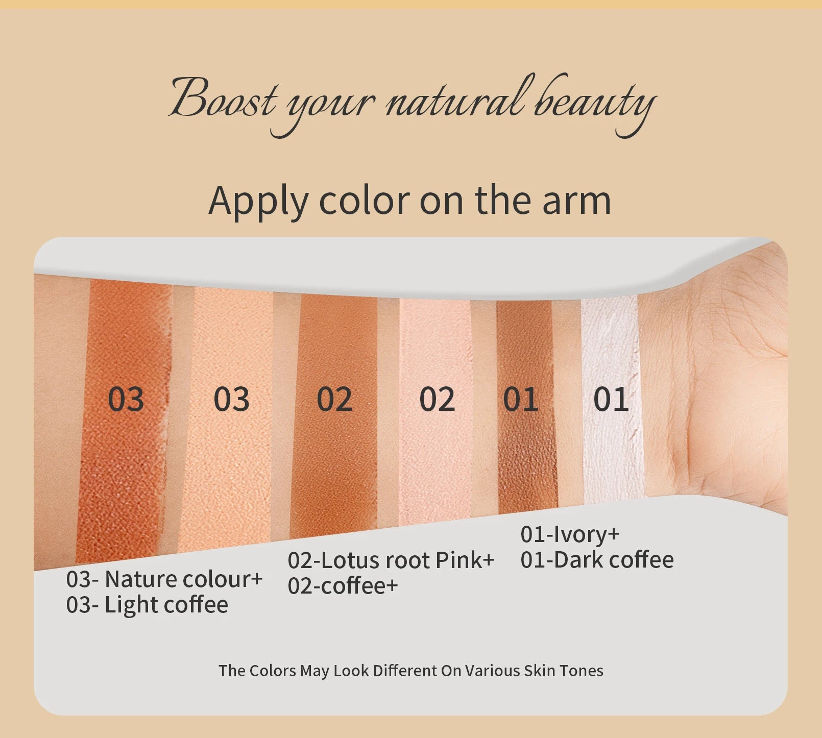 Tidesmit Contour Stick Duo waterproof highlight and shadow cream for face makeup detail view