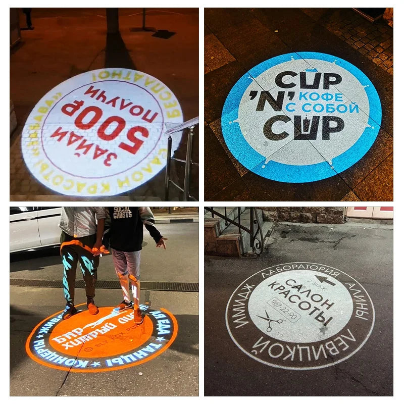 Custom Rotating Gobo Projector for Outdoor Advertising Long Distance Waterproof LED Logo Projector Light