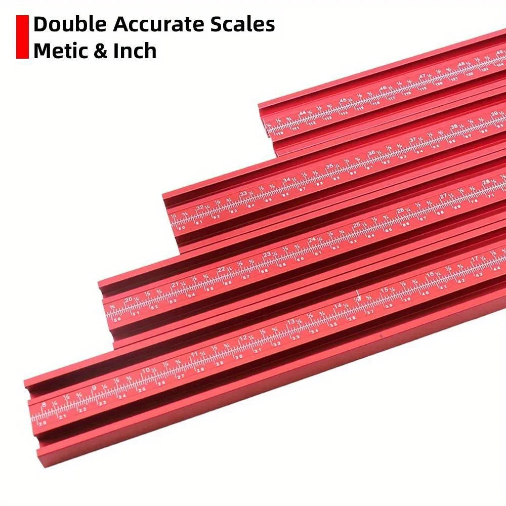 2-in-1 Parallel Guide Rail System Track Saw Angle Clamp,Aluminum Guide for Makita & Festool Rail,Circular Saw Cutting Positioner