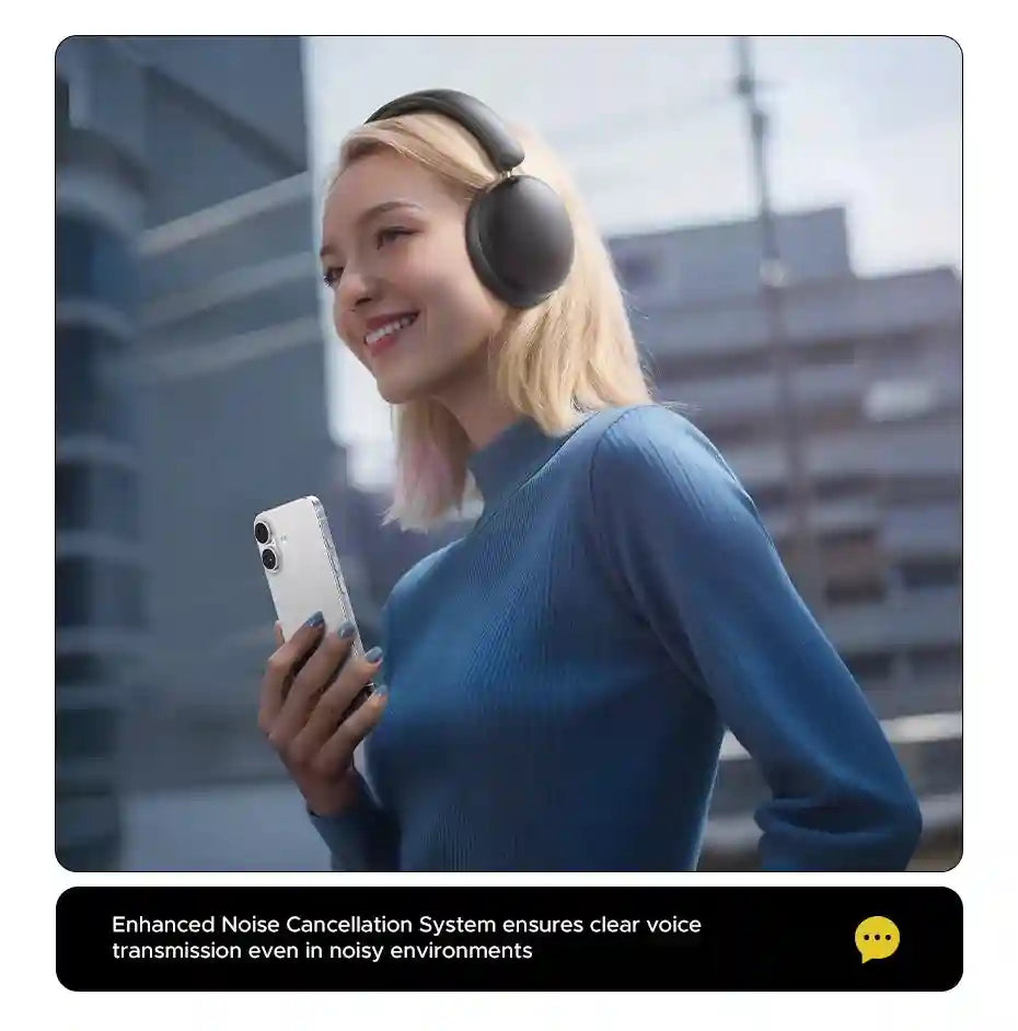 Tidesmit Wireless Headphones: 80H Playtime HiFi Over-Ear Bluetooth Audio Tidesmit