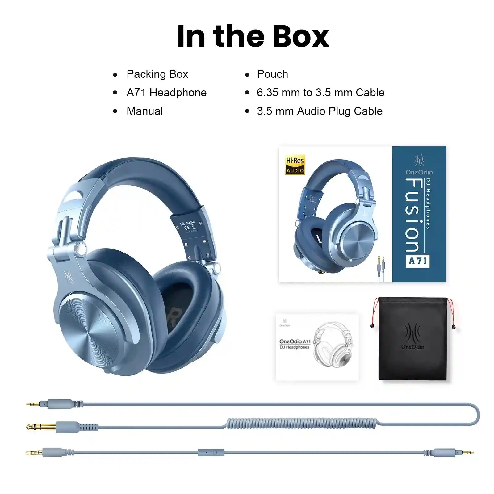 Wired Over-Ear Gaming Headset with High-Definition Microphone Sky-Blue Tidesmit