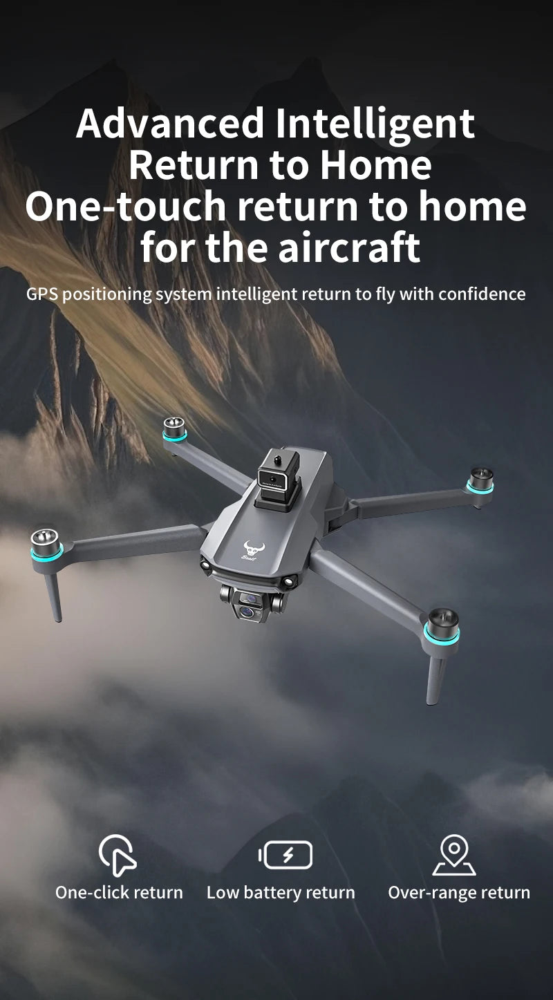 Tidesmit SG603 GPS Drone with 8K Camera, Brushless Motor & Obstacle Avoidance Tidesmit