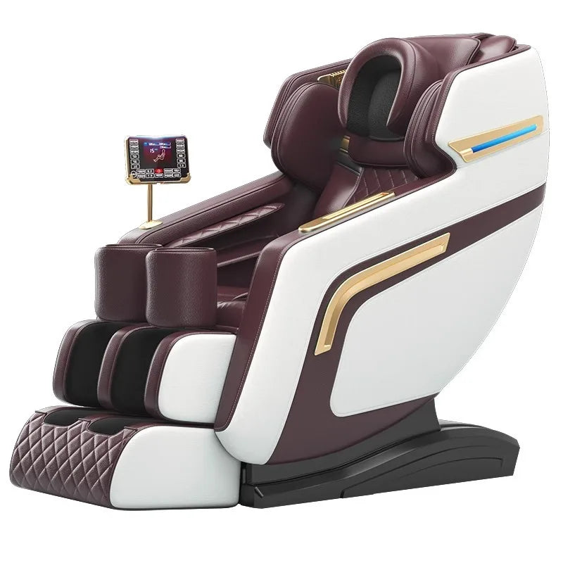 4D Zero Gravity Full Body Massage Chair - Coffee Premium Ergonomics Massage Chairs Tidesmit
