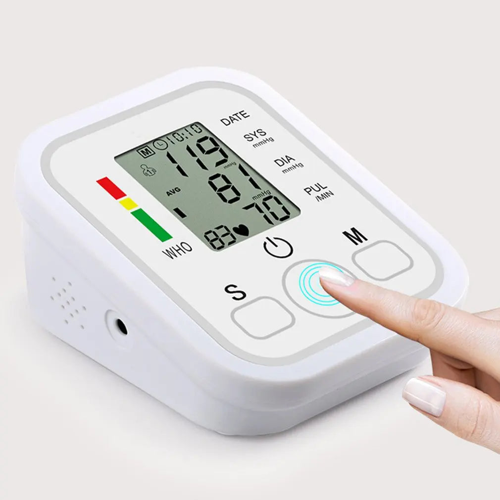 Medical Automatic Sphygmomanometer Digital Arm Wrist BP Blood Pressure Monitor Tensiometer Tonometer Heart Rate Pulse Meter