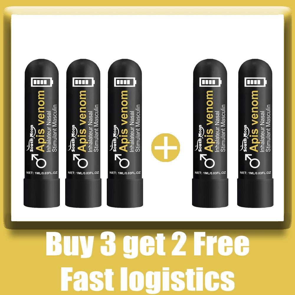 Nasal Sniffing Stick - Natural Plant-Based Relief Inhaler (5 Pack) Lip Care 5PCS Tidesmit