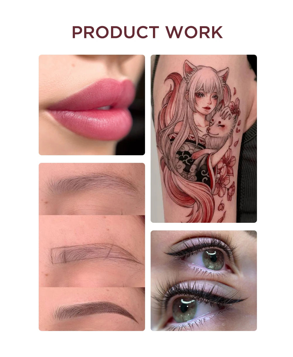 Wireless PMU Machine for Lips & Eyebrows - Professional Pink Device Permanent Makeup Machines Tidesmit