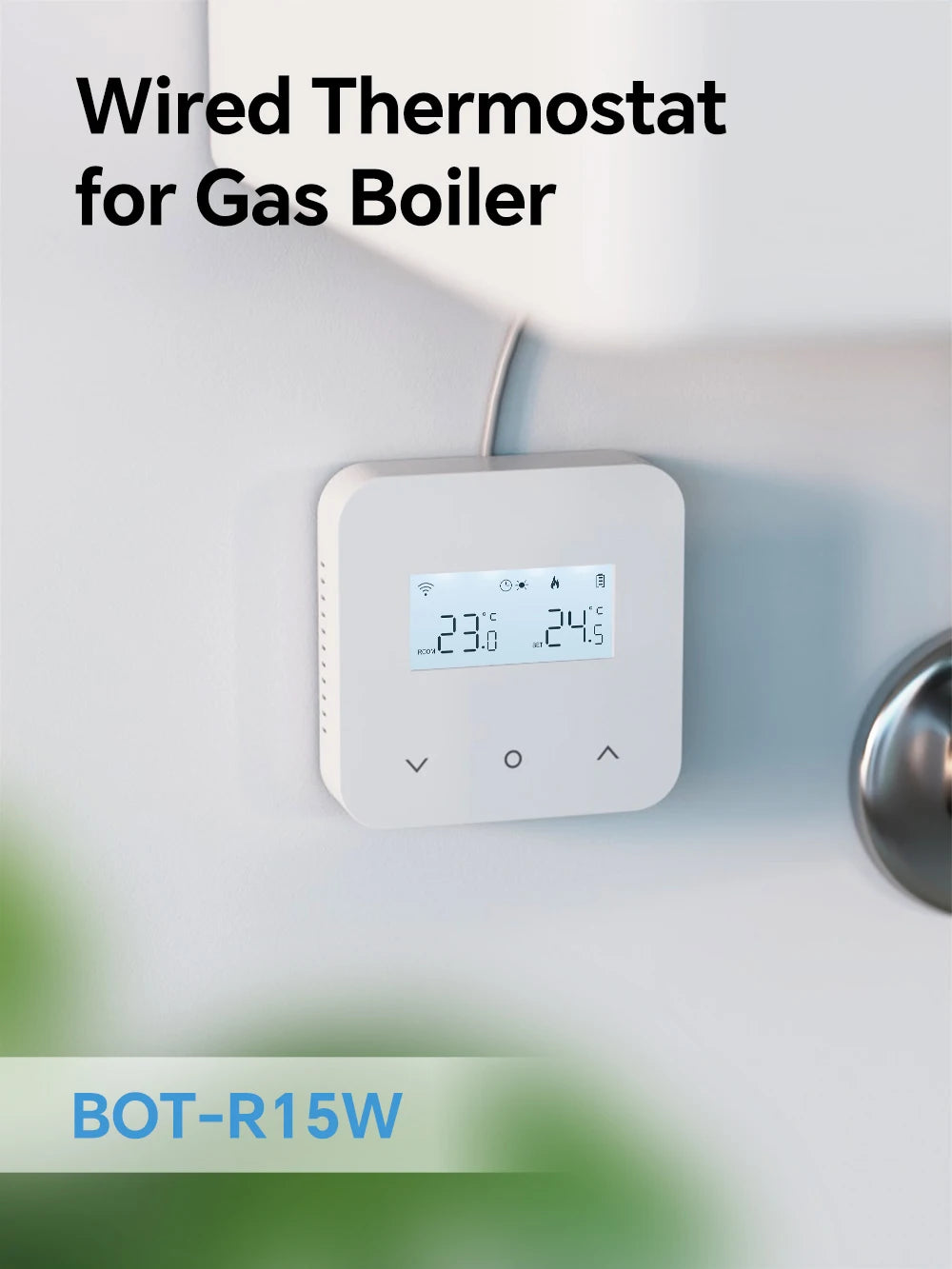 WiFi/Zigbee Thermostat for Boiler Smart Tuya Programmable Heating/Cooling Temperature Controller Alexa Google Home