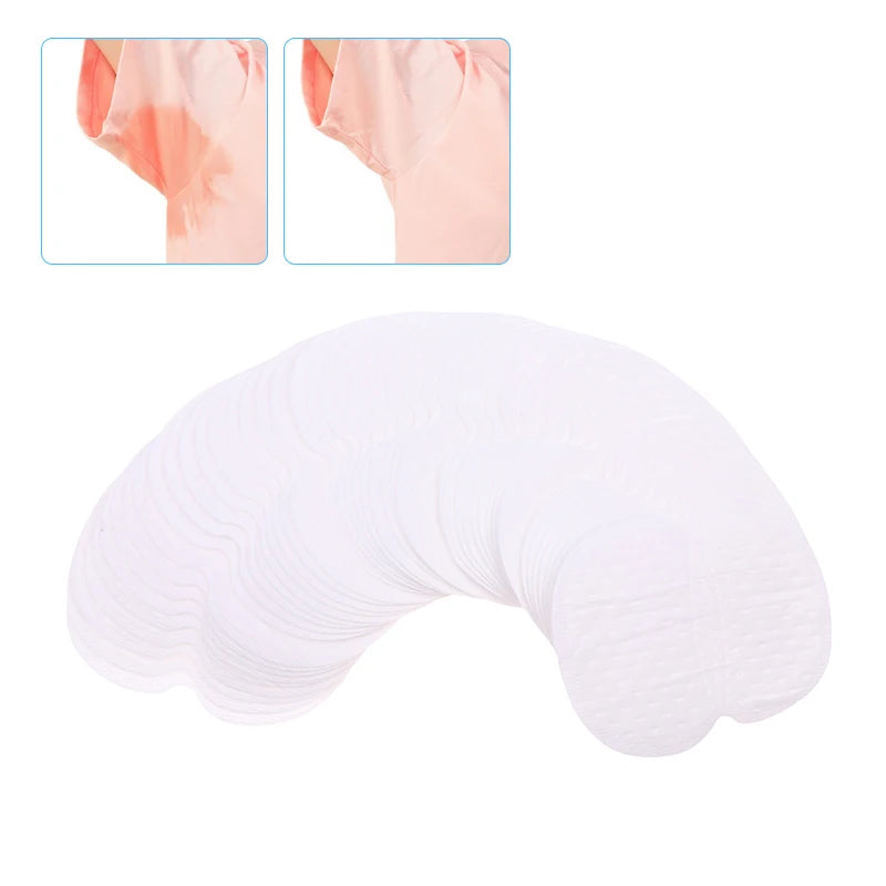 Tidesmit 50pcs unisex disposable underarm sweat pads for effective anti-perspiration and odor protection in summer.