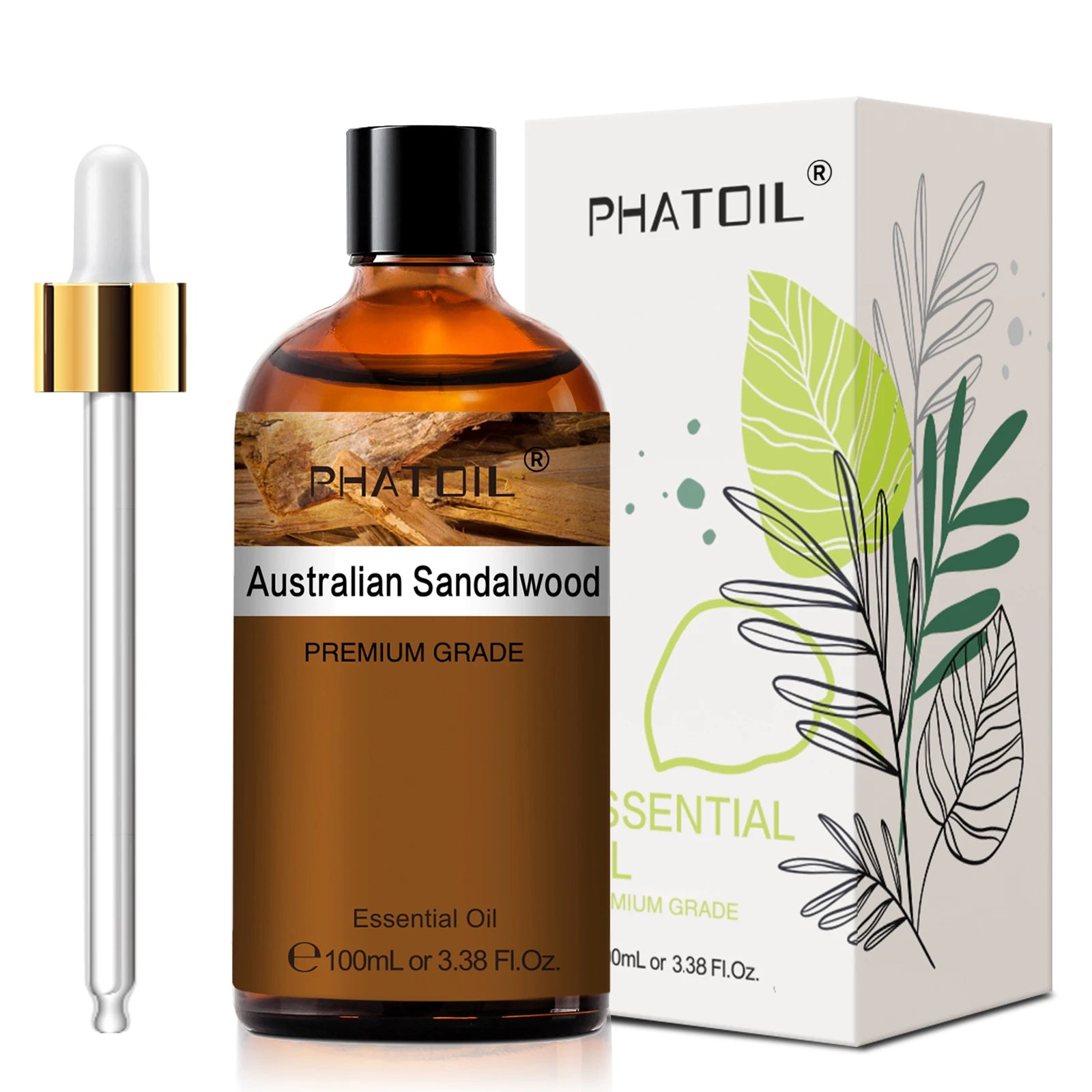 PHATOIL 100ml Lavender Peppermint Lemon Eucalyptus Lemongrass Essential Oil Natural Plant Pure Essential Oils For Diffuser