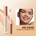 Tidesmit O.TWO.O matte waterproof concealer foundation for dark circles and face makeup texture close-up