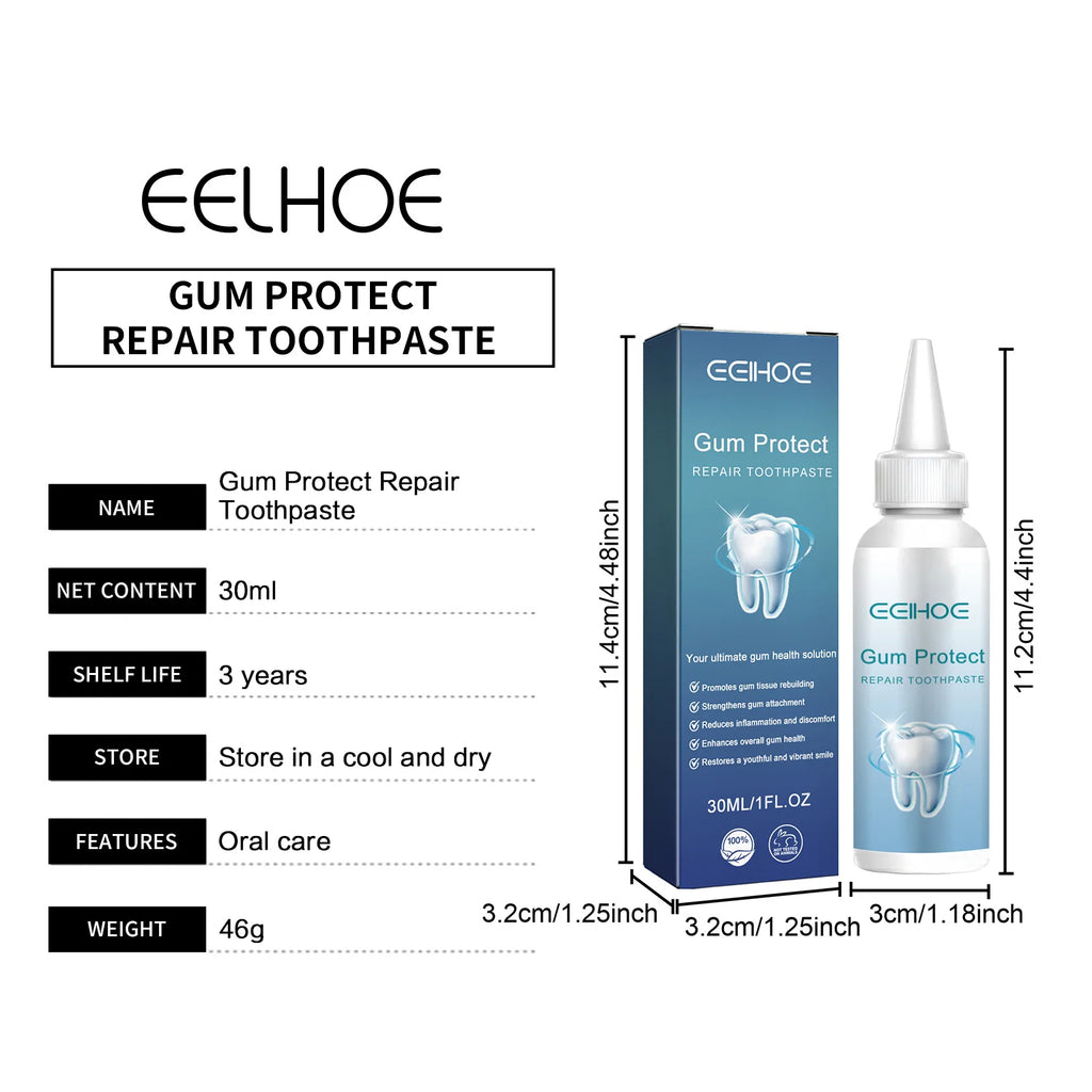 Tidesmit EELHOE gingival repair toothpaste for teeth whitening, plaque removal, and healthy gum therapy.