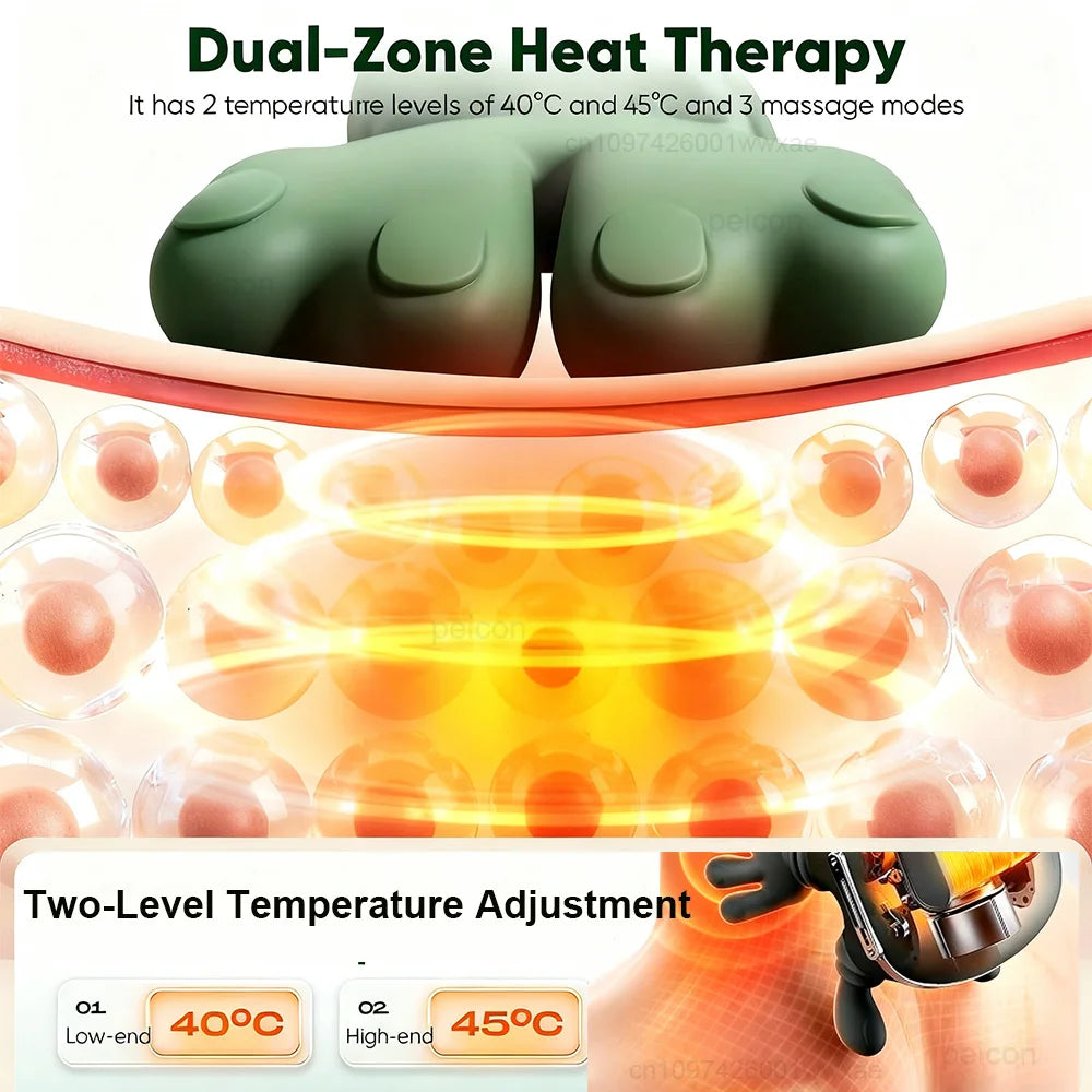 Electric Neck Massager: 4D Deep Tissue Kneading Tool (Green) Relaxation Treatment Tidesmit
