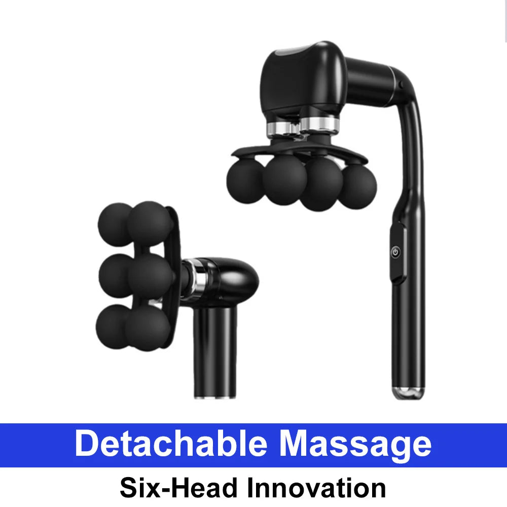 Fascia Gun with Long Handle - Rechargeable Deep Tissue Muscle Massager Fascia Gun Tidesmit