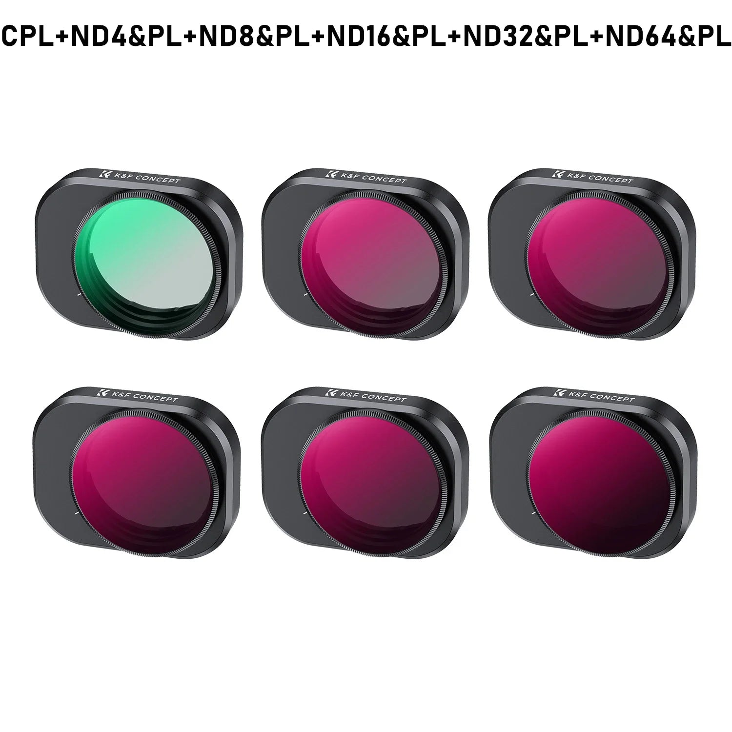 DJI Mini 4 Pro Filter Set - Professional Multi-Coated Optics CPL NDPL 6set Tidesmit