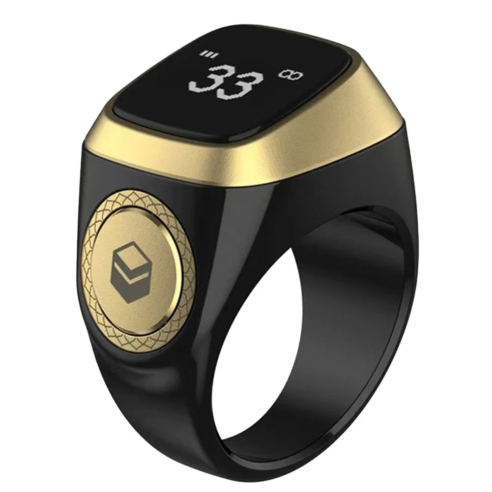 Smart Zikr Ring With Digital Counter, Vibration Alerts, and Health Tracking China Mainland Tidesmit