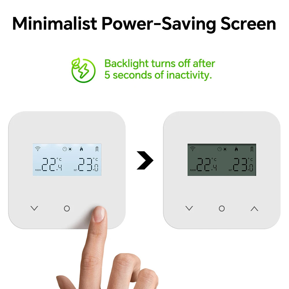 WiFi/Zigbee Thermostat for Boiler Smart Tuya Programmable Heating/Cooling Temperature Controller Alexa Google Home