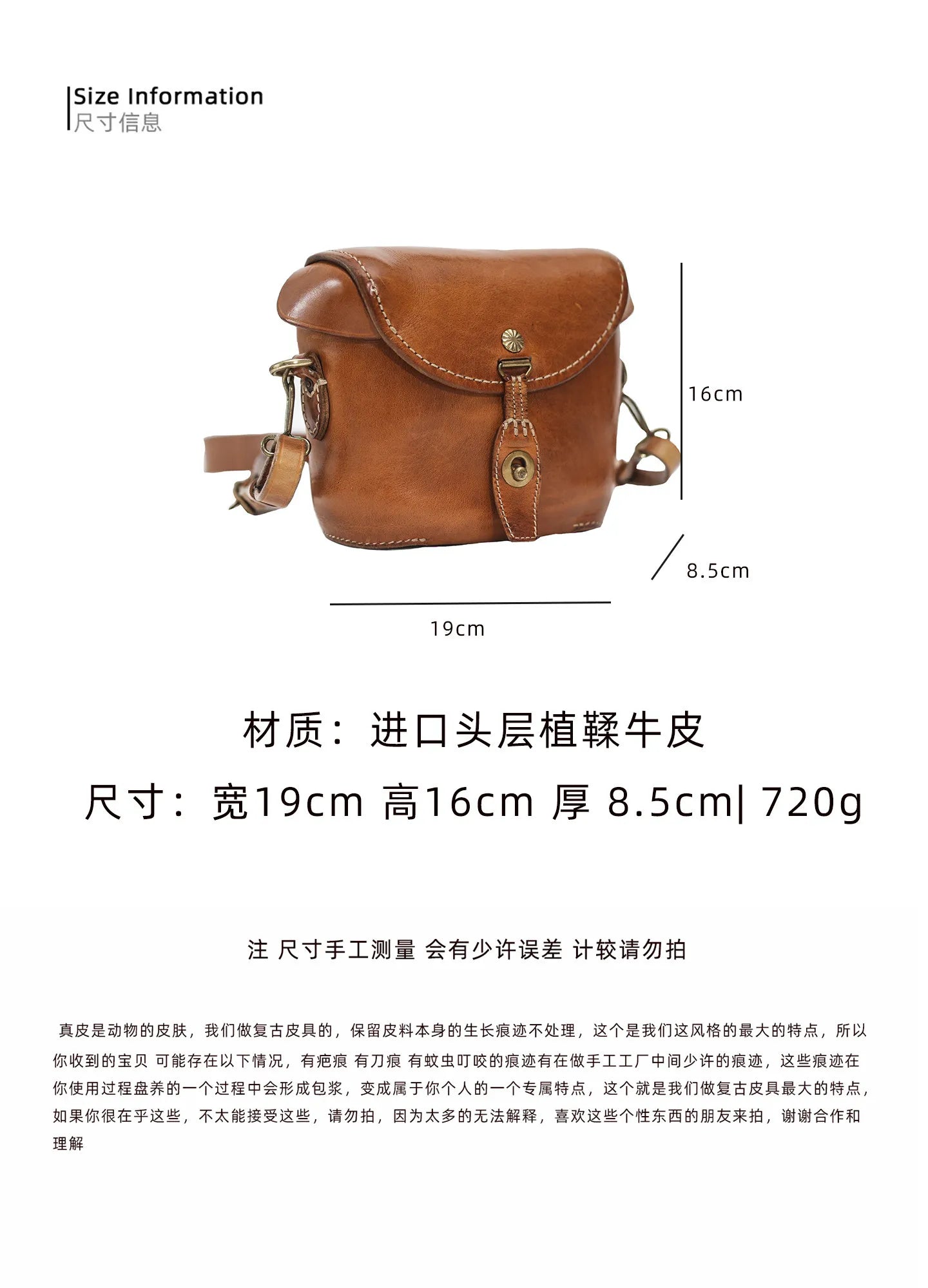 casual high quality genuine leather men's small crossbody bag fashion designer handmade first layer cowhide shoulder bag
