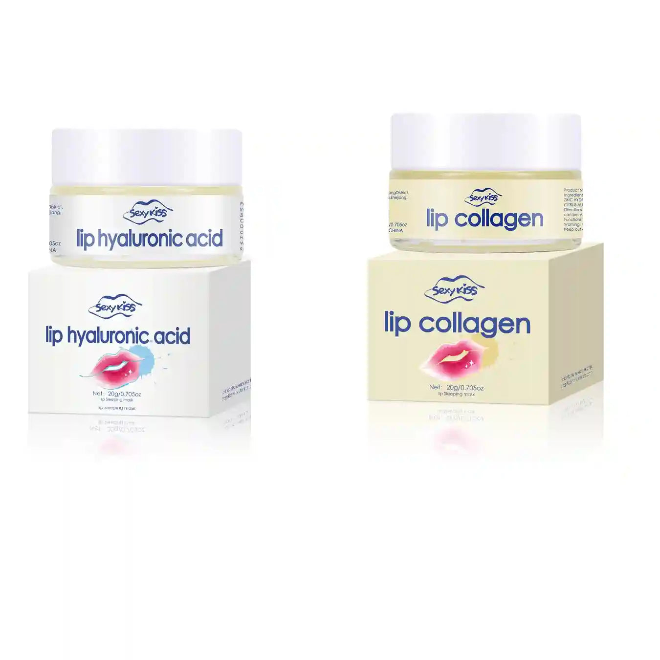 Collagen Lip Sleeping Mask - Deep Moisturizing Treatment 20g Lip Care Set-2pcs Tidesmit
