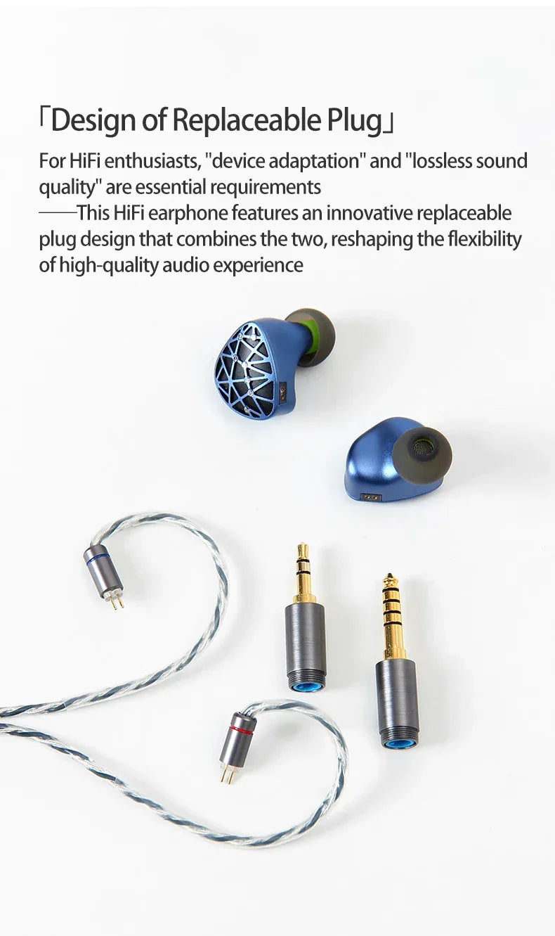 Sound Rhyme SR10 Hybrid IEMs | 10-Driver HiFi Wired Earphones | Tidesmit Tidesmit