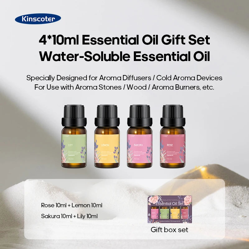 KINSCOTER Portable Waterless Aroma Diffuser Essential Oil Nebulizing Diffusion Machine for 10ml 20ml Oil Bottles with Bag