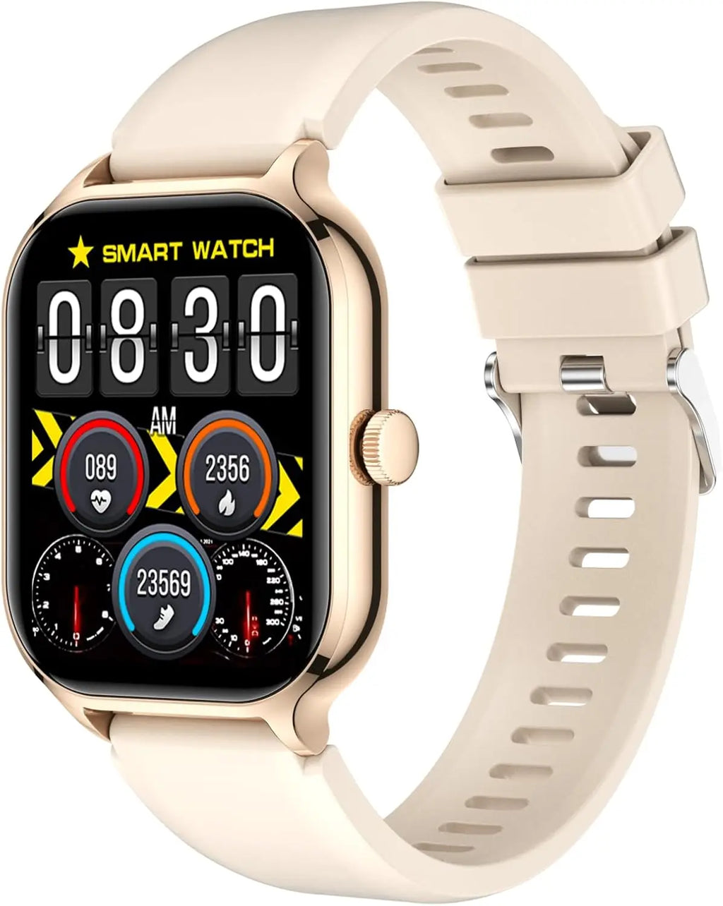 Smartwatch with HD Touch Screen, Wireless Calling, Alarm, Multi-Sport Modes, Sedentary Reminder, Calculator, Suitable for Both Android and IPhone, Unisex,Valentine's Day/Christmas/New Year/Birthday Watch Gifts