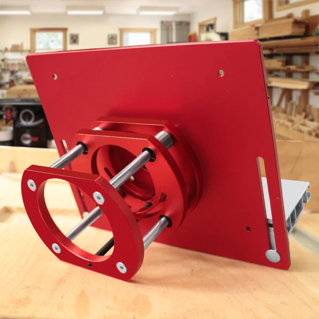 New Router Table Insert Plate Set, Router Lifts for Router Table Insert Plate for Woodworking Slotting Trimming Chamfering Table