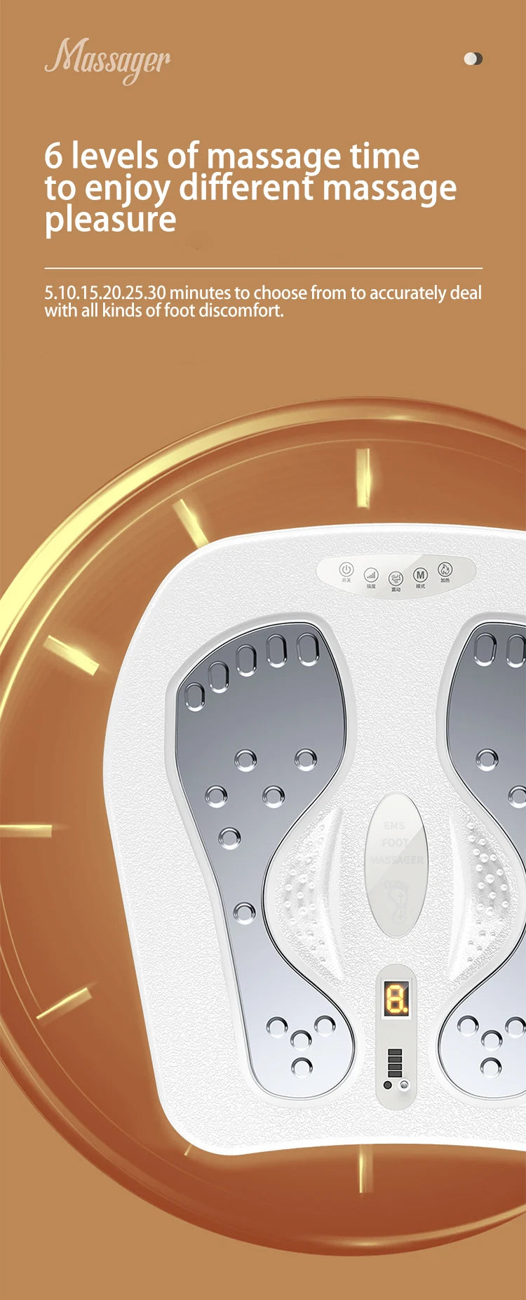 Vibration Foot Massager with Heat and Remote | Tidesmit Wellness Tool Relaxation Treatment Tidesmit