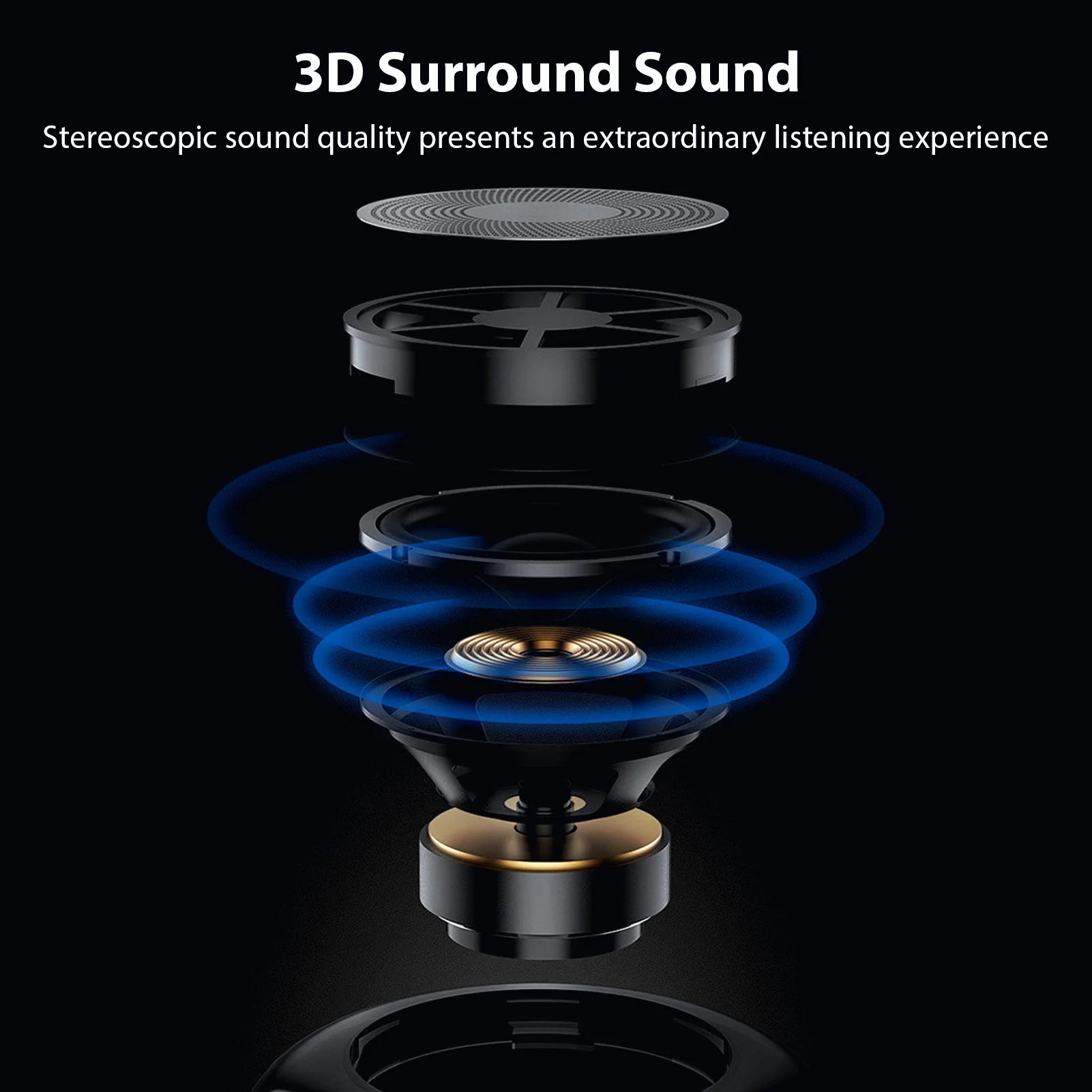 Bone Conduction Speaker Under Pillow Speaker Mini Portable White Noise Machine Under Pillow Improve Sleep Travel Music Box