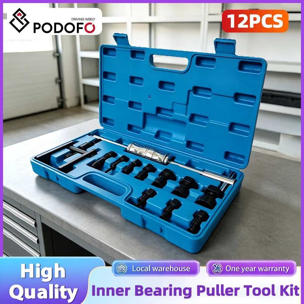 Podofo 8-32MM Inner Bearing Puller Set Internal Bearing Extractor Kit Slide Hammer Bearing Puller Insert Bearing Remover Tool