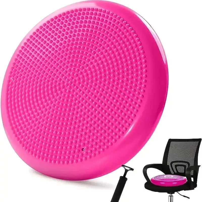 Anti-burst Inflatable Balance Pad Thickened Massage Cushion Yoga Fitness Mat for Home Pilates Workout