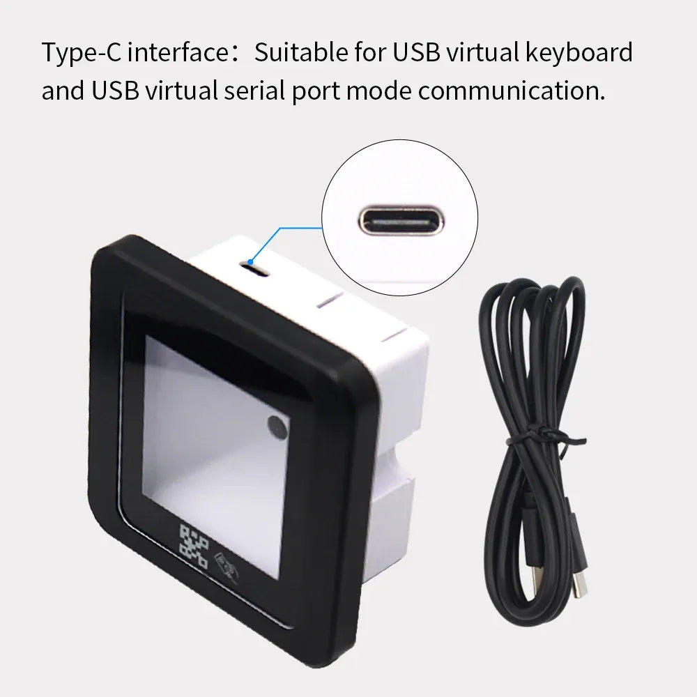 QR Code RFID Reader 125khz EM 13.56mhz MF Access Control Card Reader Scanner USB/Wiegand/ RS232/485 2D QRCode BarCode Scanner