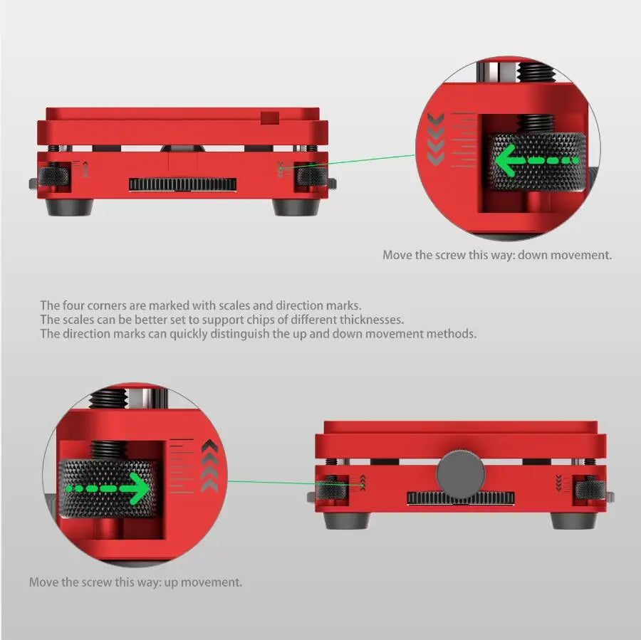 Martview RB03 RB-03 Fullset Multi-functions Automatic Positioning Universal BGA Reballing Station Holder Template - 97pcs Nets